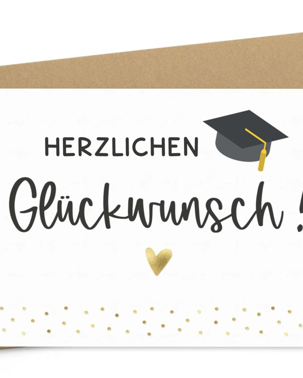 2025-07-15-Übernahme-unserer-Auszubildenden | © RÖSLE GROUP Glückwunschkarte mit College Hut | © RÖSLE GROUP