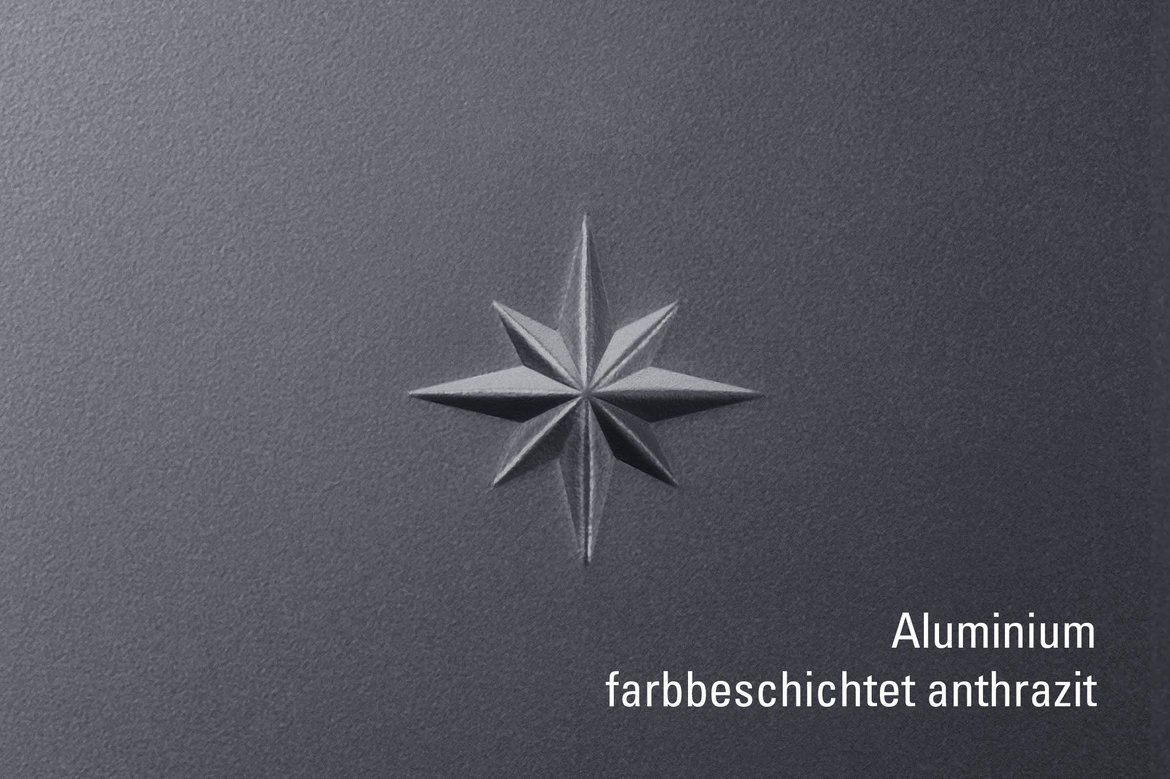 Material Dachentwässerung Aluminium farbbeschichtet anthrazit | © GRÖMO