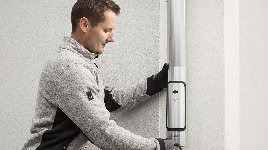 Design Regenwasserklappe Montage | © GRÖMO