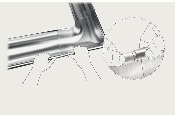 Assembly of  a GRÖMO gutter corner: Step 2 | © GRÖMO