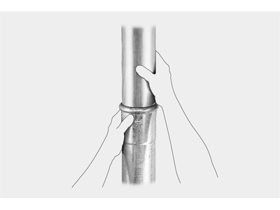 Assembly of  a GRÖMO standpipe: Step 3 | © GRÖMO