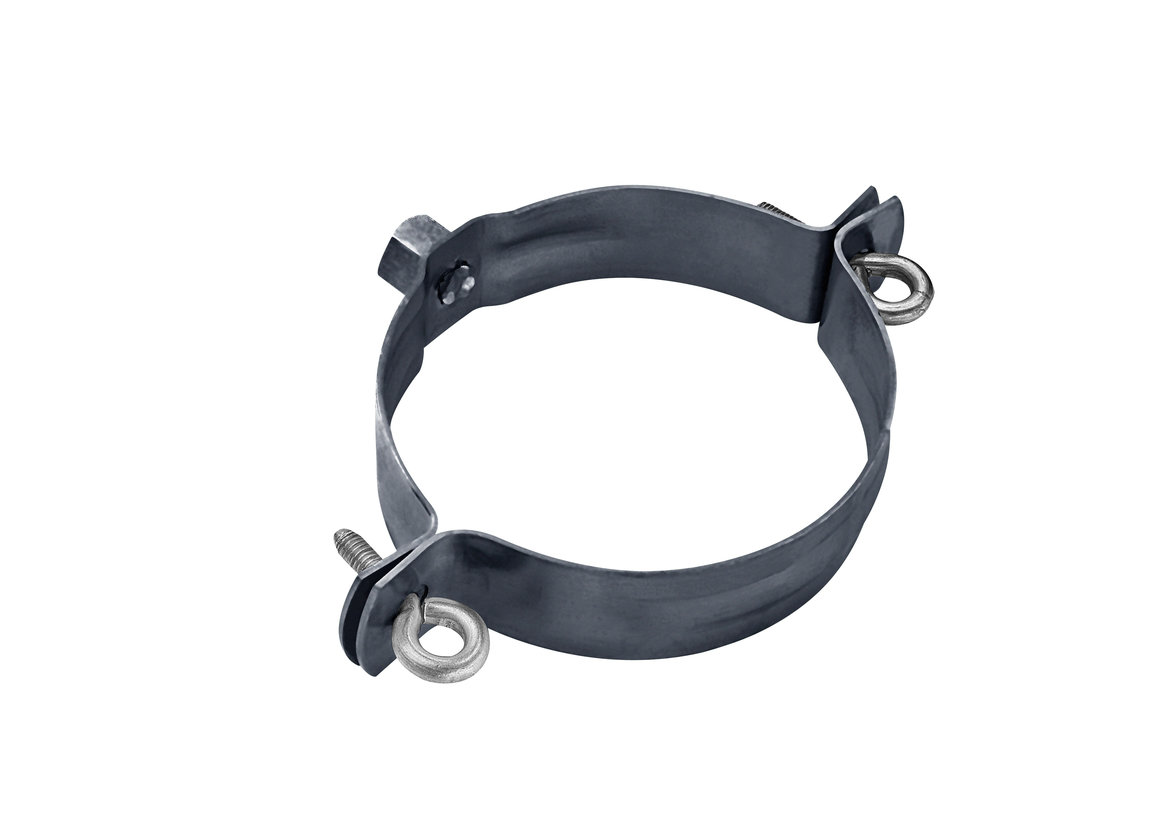 GRÖMO ALUSTAR Regenstandrohrschelle mit Gewindemutter M10