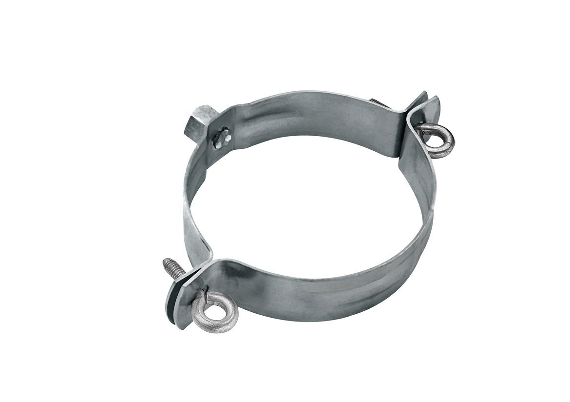 GRÖMO ALUSTAR Regenstandrohrschelle mit Gewindemutter M10