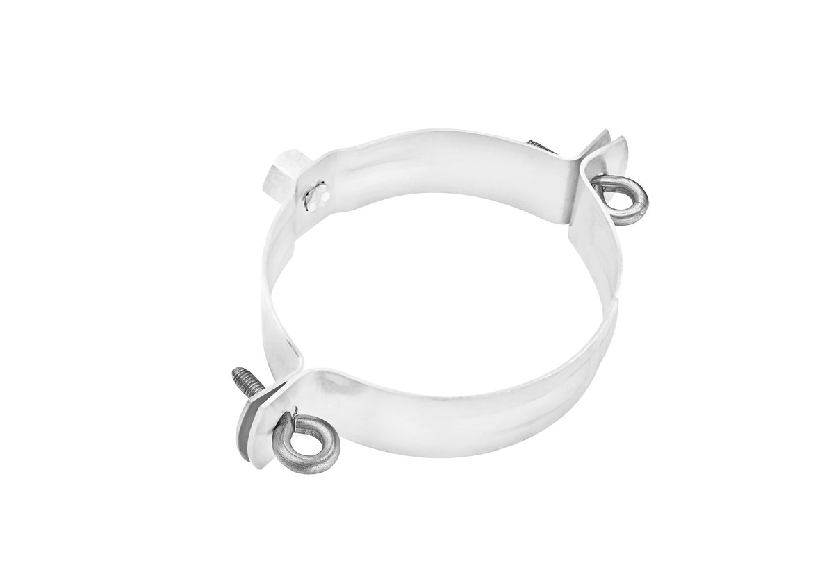 GRÖMO ALUSTAR Regenstandrohrschelle mit Gewindemutter M10