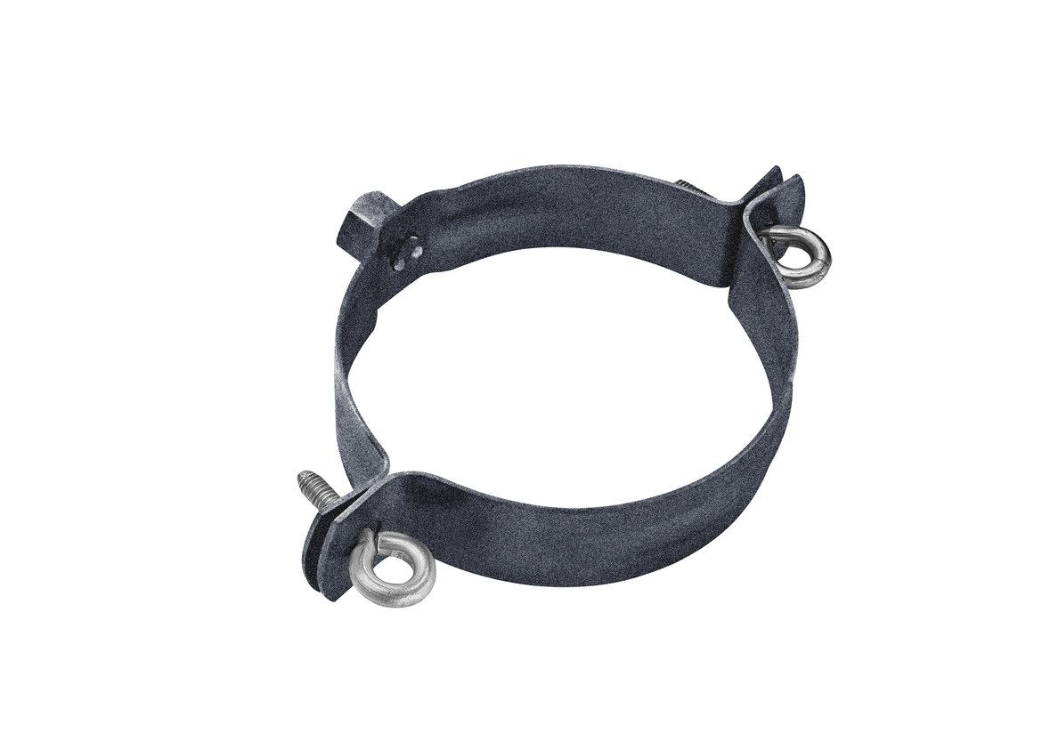 GRÖMO ALUSTAR Regenstandrohrschelle mit Gewindemutter M10