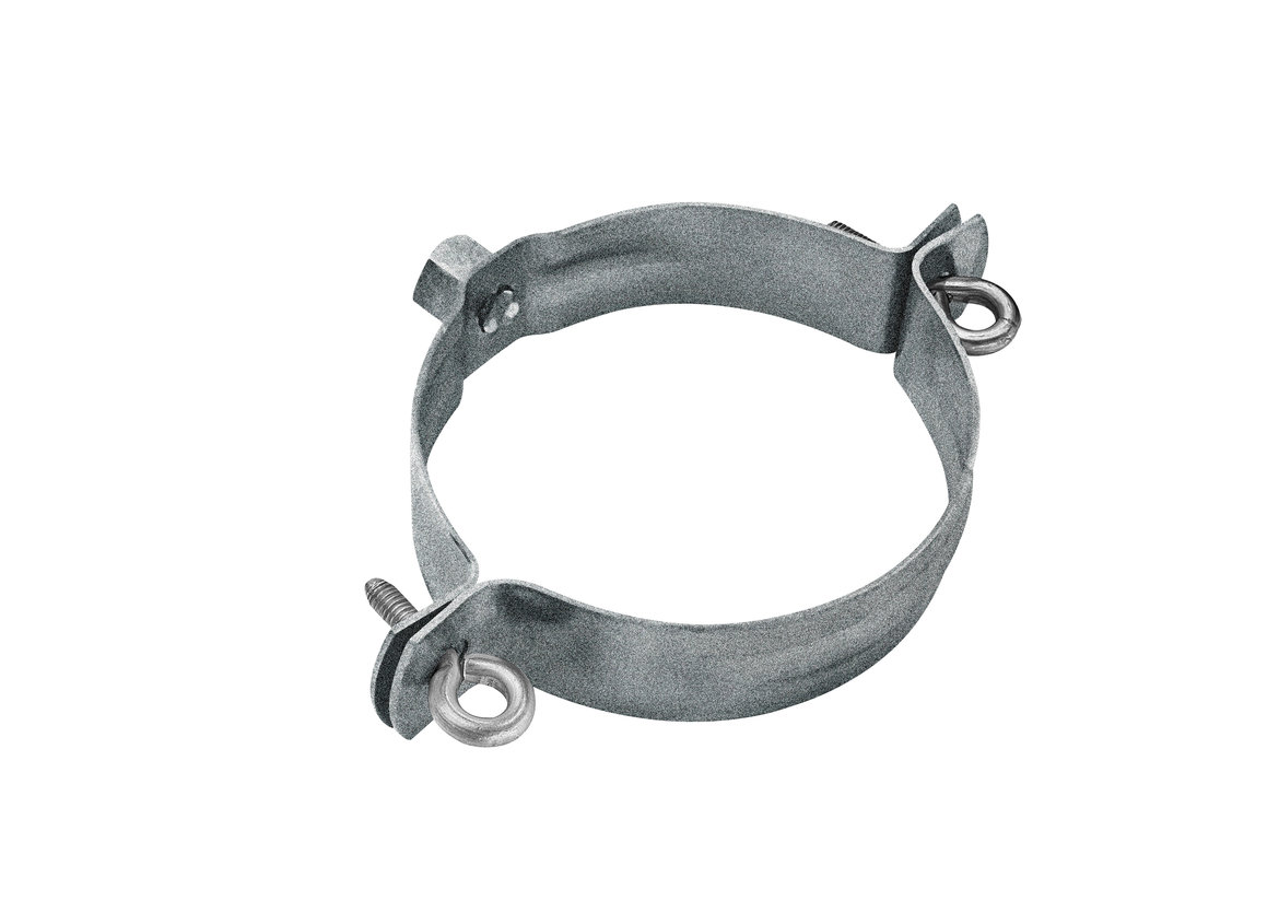 GRÖMO ALUSTAR Regenstandrohrschelle mit Gewindemutter M10